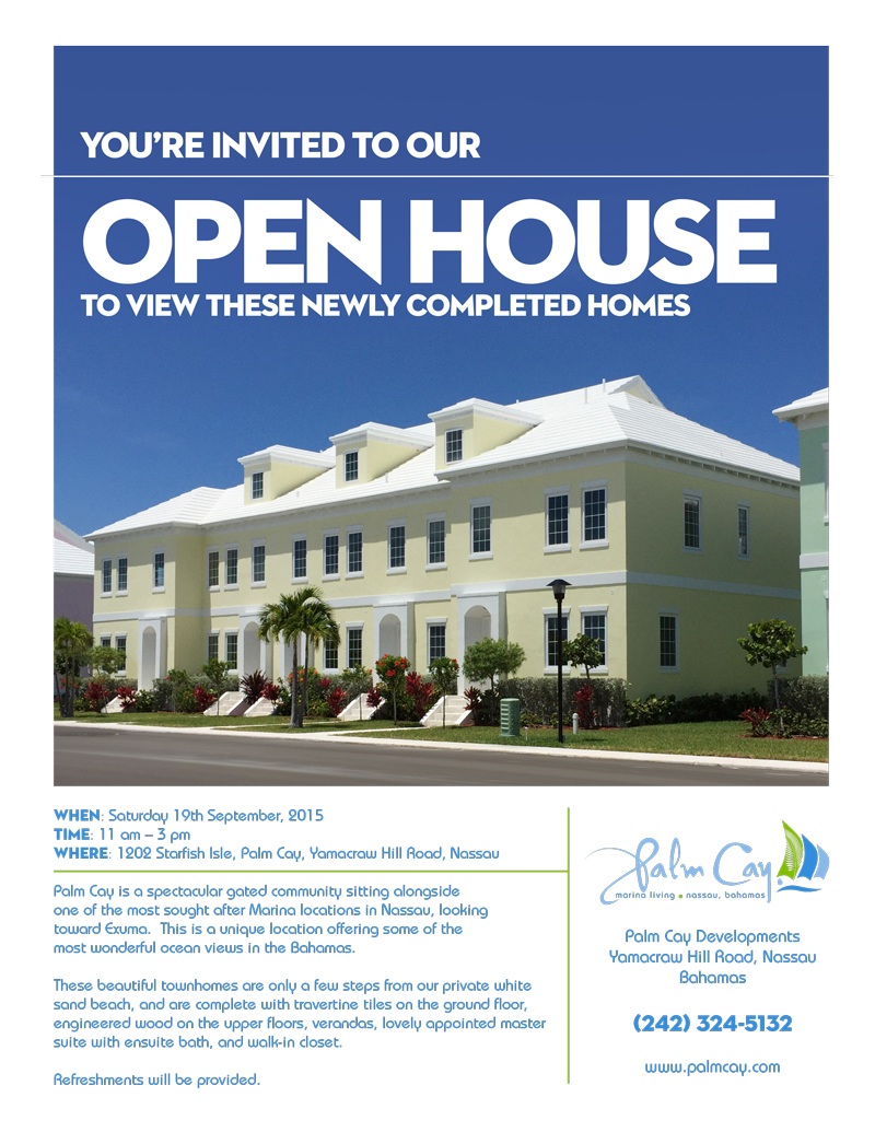 Open House Starfish Isle, Palm Cay, Bahamas Bahamas Homes for Sale