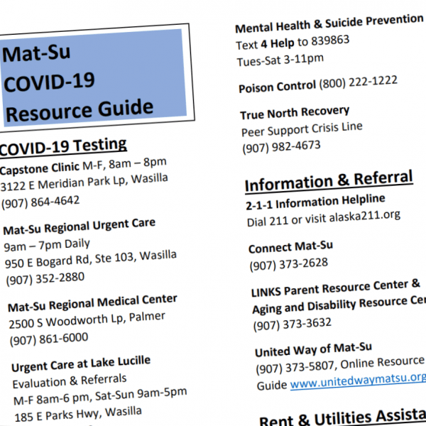 MatSu COVID19 Resource Guide Palmer Community Foundation