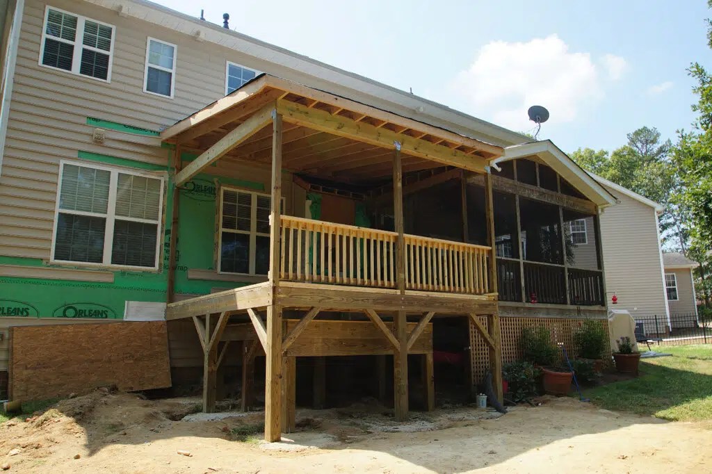 Screened Porch Addition Makes Space for Hot Tub Palmer Custom Builders