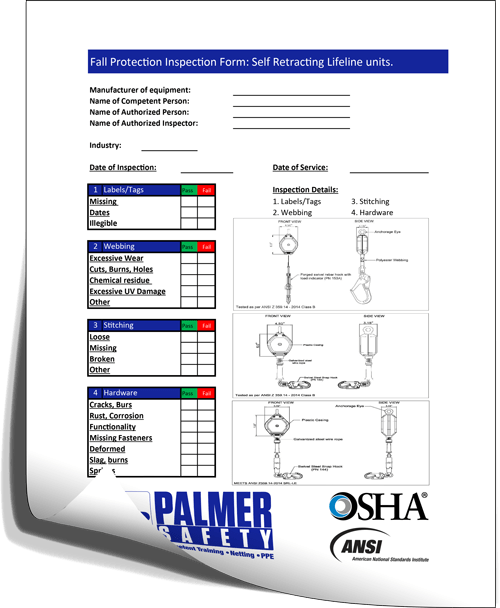 Inspection Forms Palmer Safety