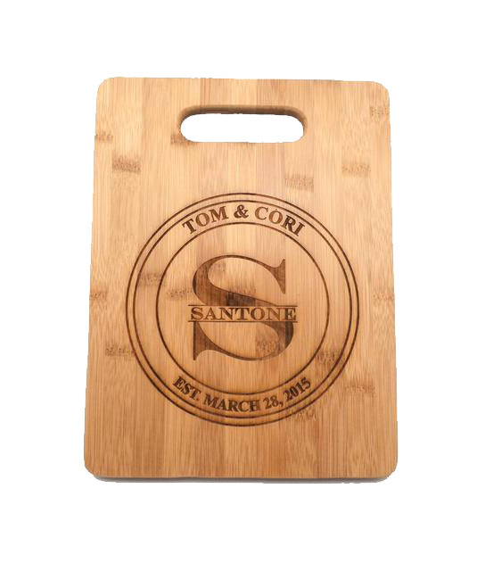 Engraved Bamboo Cutting Board Personalized Cutting Board
