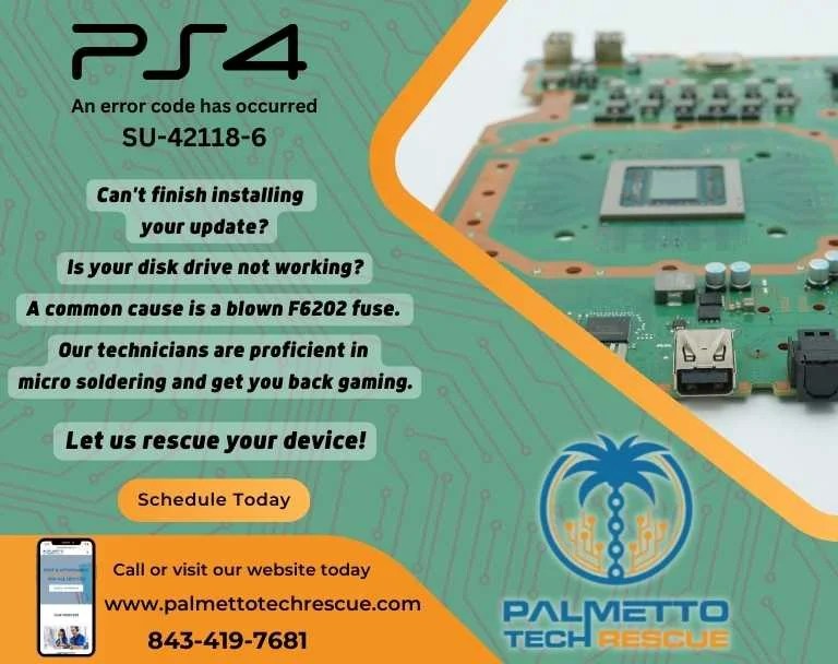 Fix PS4 Error Code SU421186 Palmetto Tech Rescue