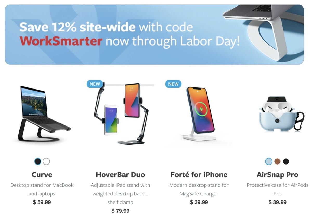 [9/6まで]Twelve South公式でLabor Dayセール中 PALMFAN