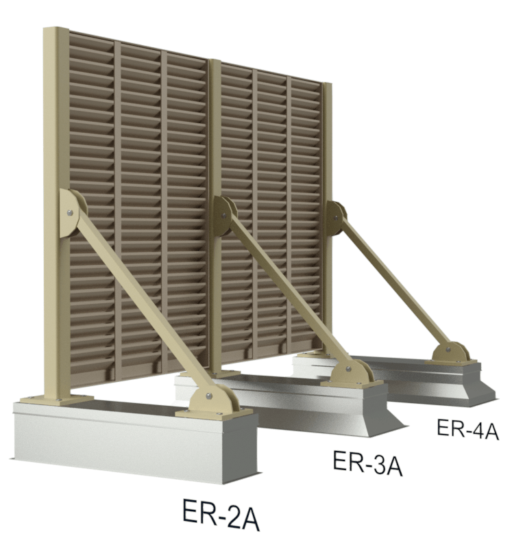 Industrial Rooftop Louvered Screening PalmSHIELD