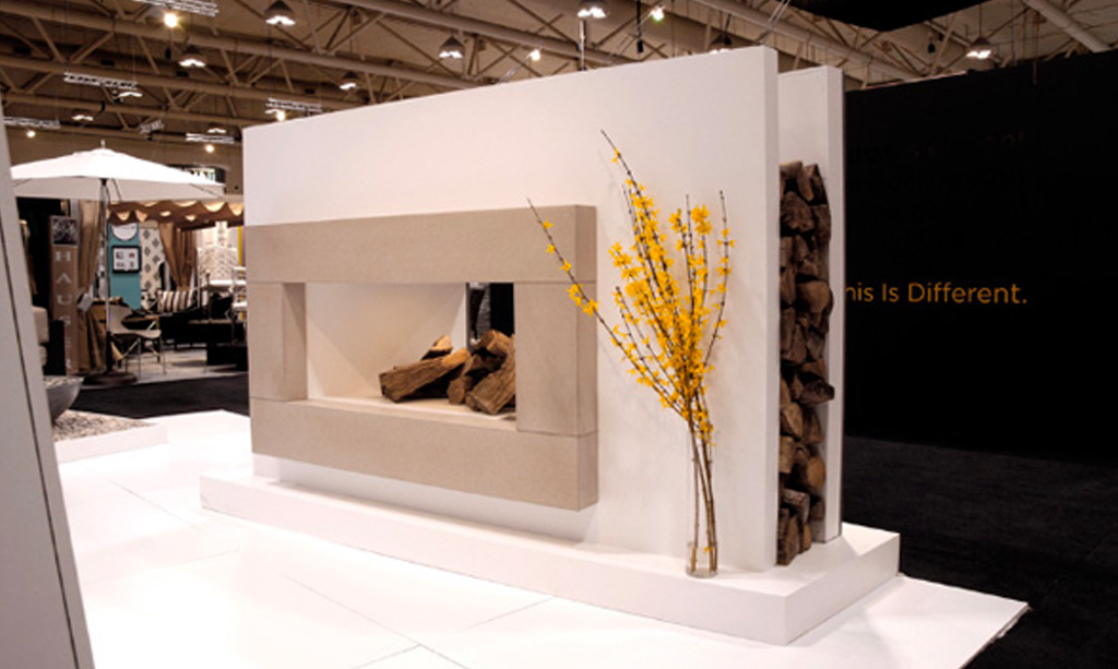 Showcasing our fireplace mantels and fire pits at Toronto’s IDS 11