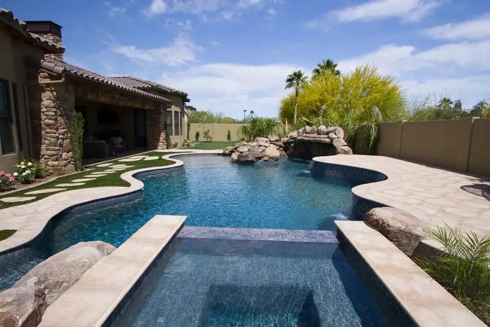 Our Pool Hardscape Portfolio Goodyear AZ Palo Verde Pools