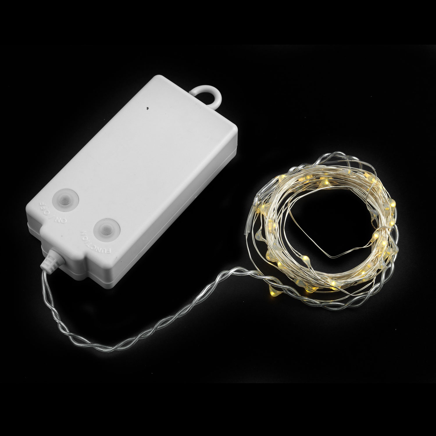 Ljusslingor Batteri Köp Batteridriven ljusslinga Gnistra vit 5,2m 50LED pålyset.se