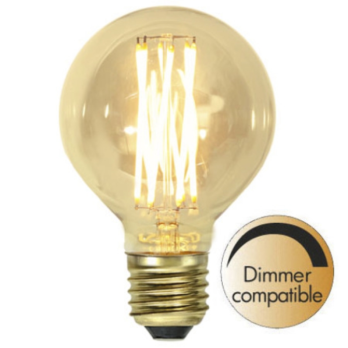 Stor Glödlampa Dimbar Köp Decoration LED stor glob filament 3,8W 240lm 1800K dimbar E27