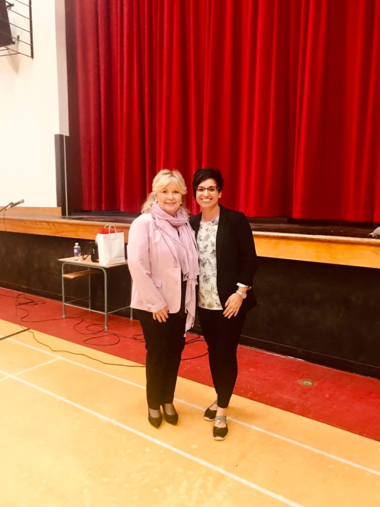 Speaking with Esterhazy Students Pamela Wallin