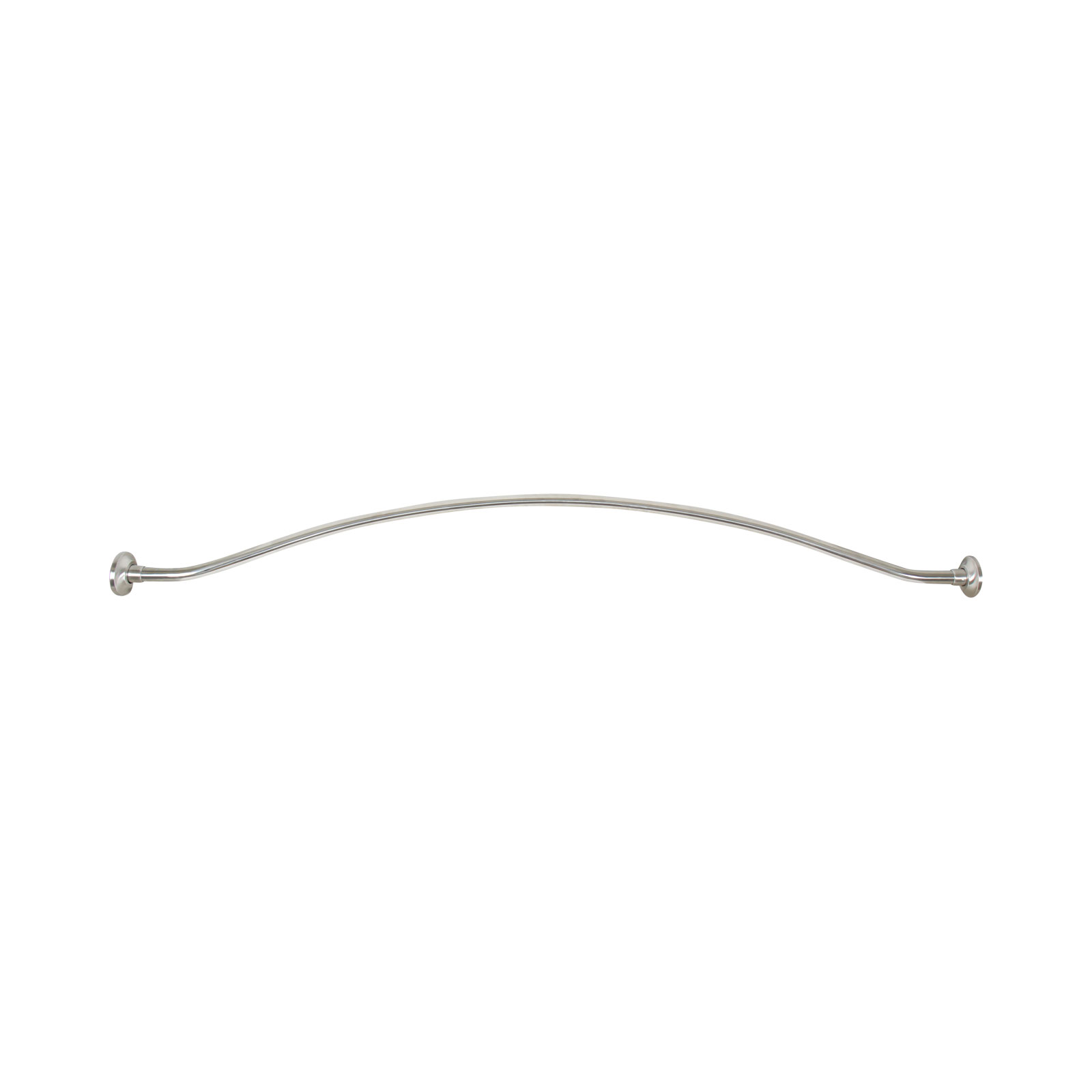 Spacious Curved Shower Rod w/Concealed Flanges Pamex All the Tools