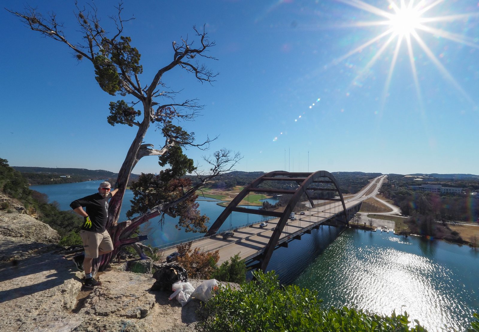 It took one hour to make the Pennybacker Bridge overlook a little