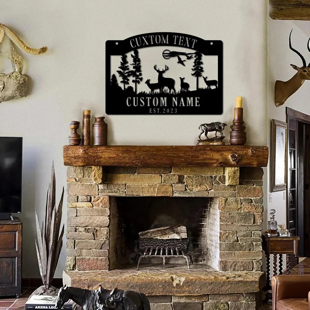 ,custom Deer Hunting Metal Signs,personalized Deer Hunting Metal Signs