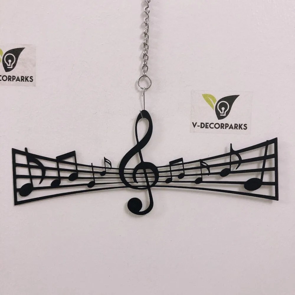 Metal Music Staff Wall Art, Music Notes Metal Sign, Music Wall Decor