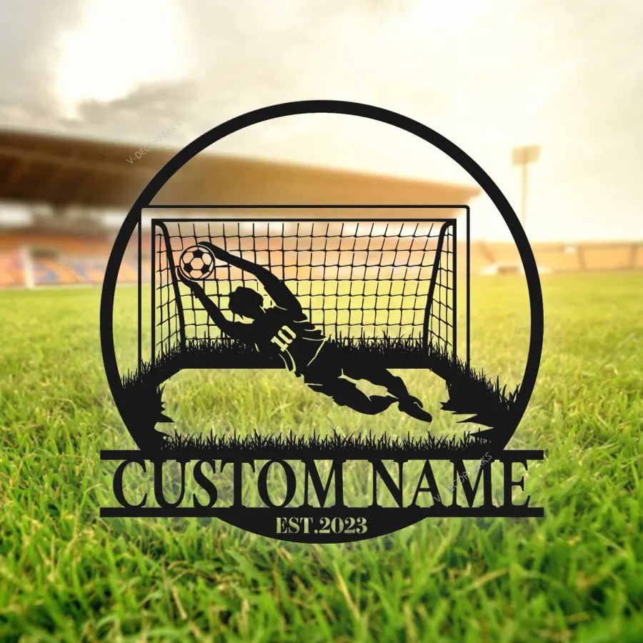 Custom Soccer Metal Sign, Soccer Sign, Soccer Room Decor Boys, Metal