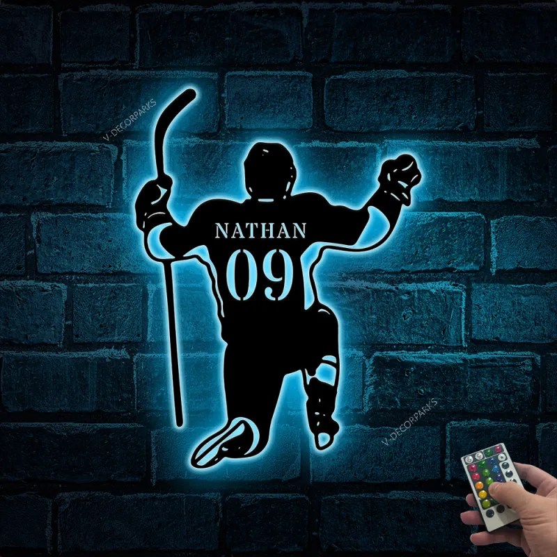 ,personalized Hockey Wall Art,hockey Wall Decor,hockey Player Name Sign