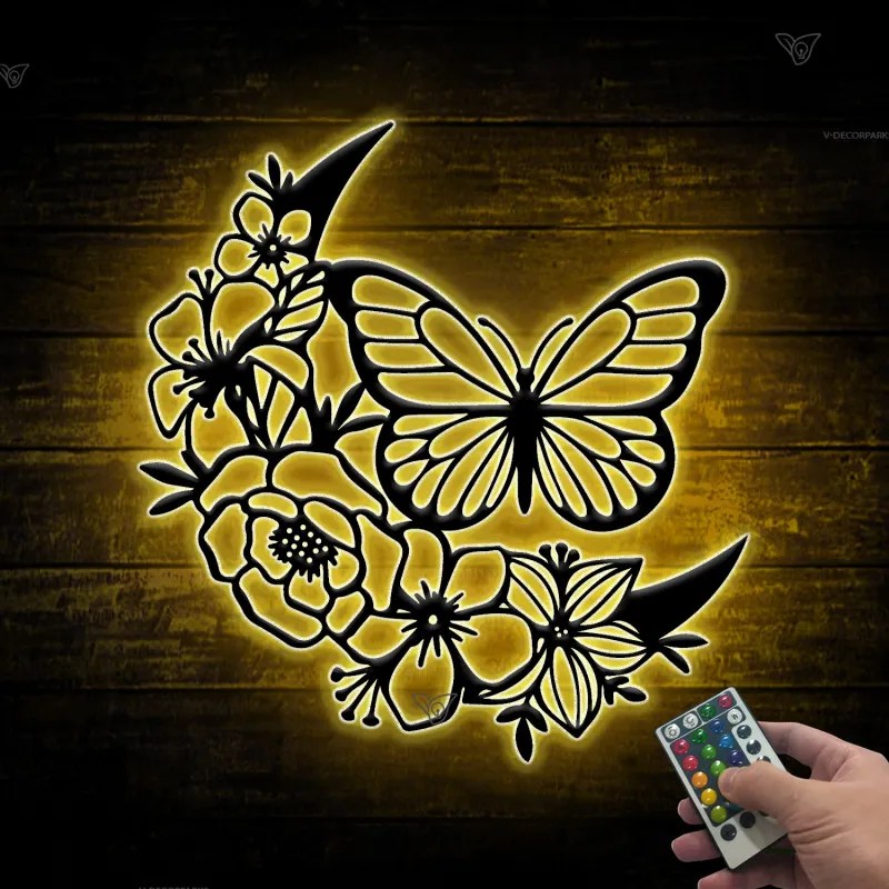 Butterfly Metal Wall Art, Butterfly Home Decor, Living Room Decor