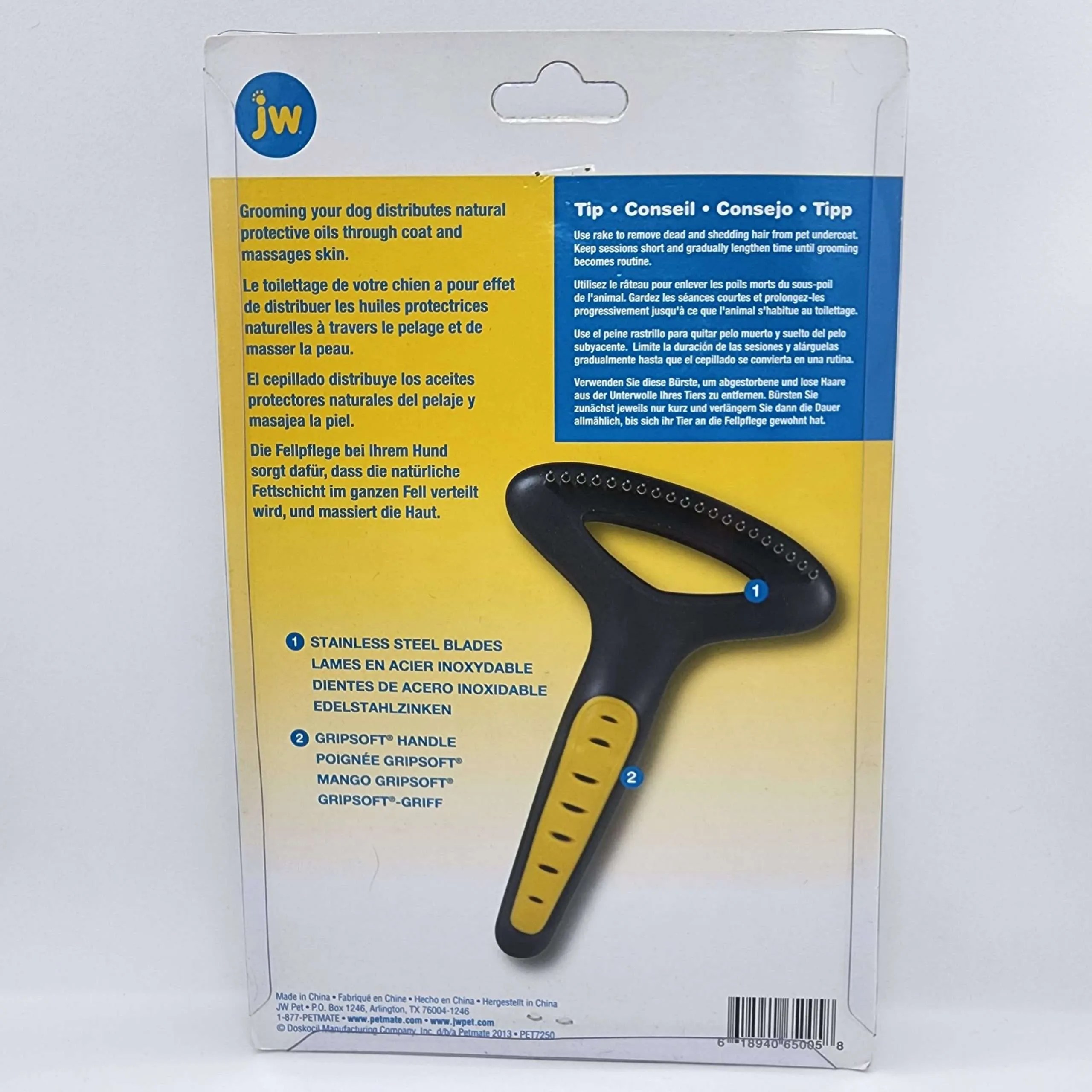 Gripsoft Undercoat Rake Pamper Paws