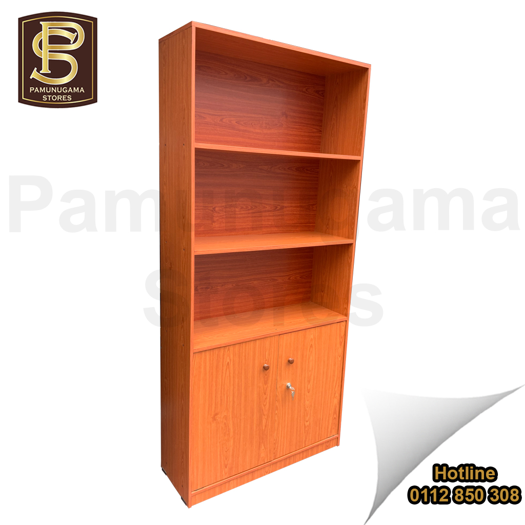 72”x 32”x 12” Book Rack with 2 Base Doors Pamunugama Stores