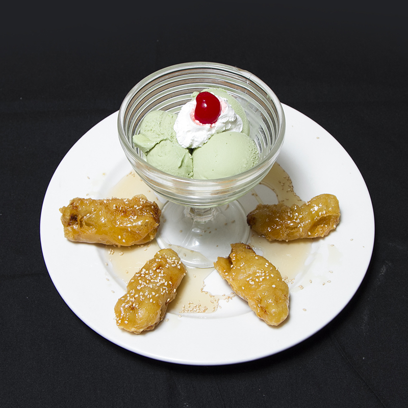 Fried Green Tea Ice Cream