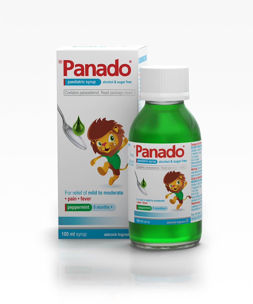 Paediatric Syrup Peppermint Alcohol and Sugar Free Panado