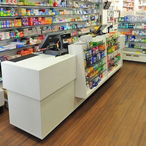 Pharmacy Counters Panda Racks