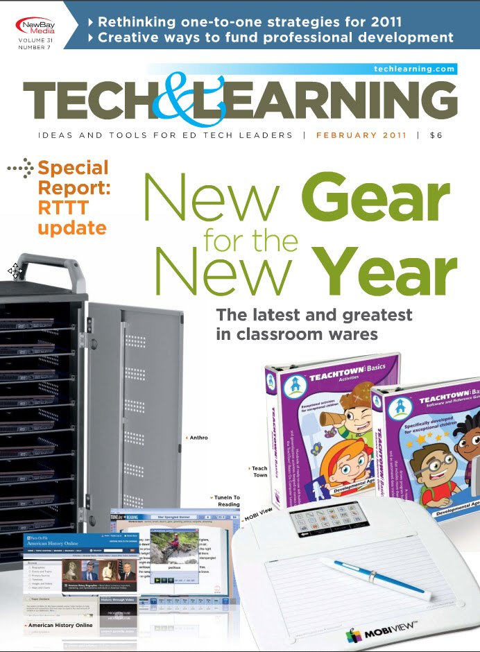 Technology & Learning Magazine TUNEin to READING on Cover Pando