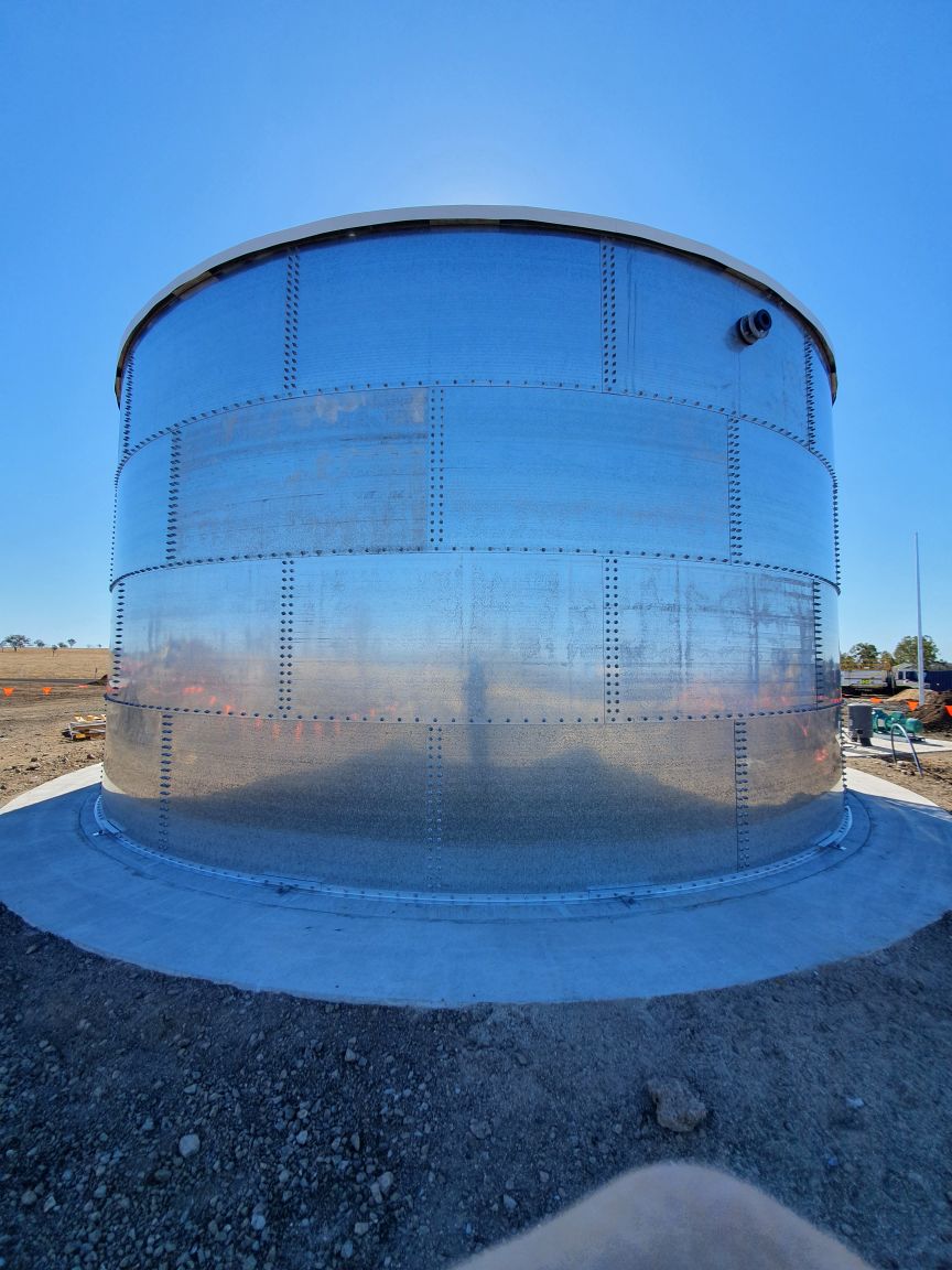 Buy Bolted Steel Industrial Panel Tanks Online By Australian Construction