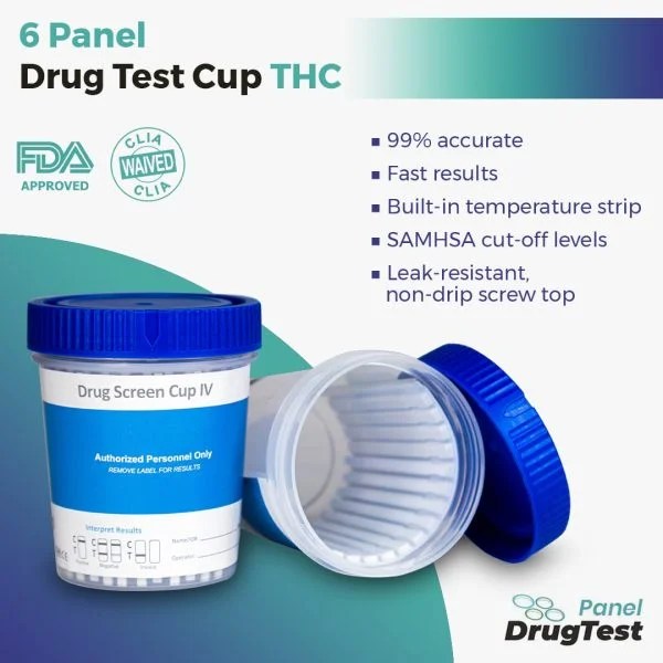 6 Panel Urine Drug Test with THC Wholesale Panel Drug Test