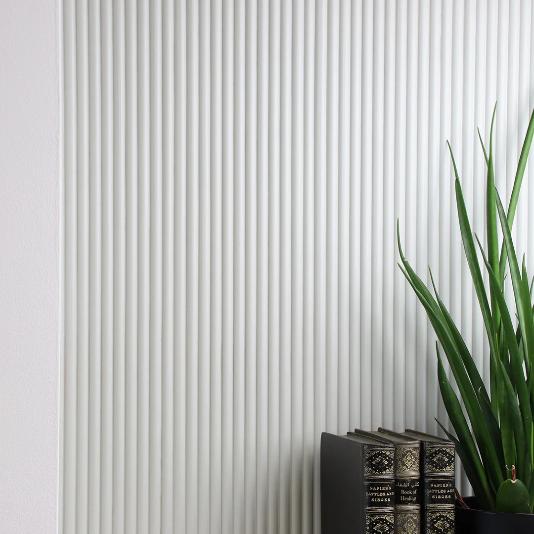 Ribbed Wall Panels Bespoke Sized Paintable Panelling Panels by Sofia