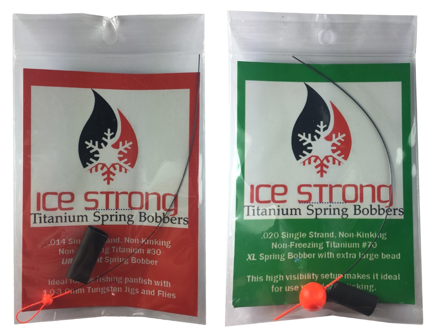 Ice Strong Titanium Spring Bobbers Panfish Plastics