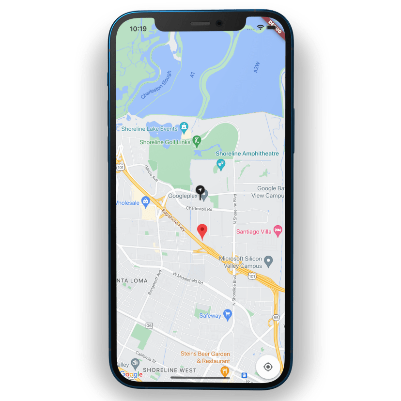 Flutter 带有自定义标记的谷歌地图📍 酷学小栈