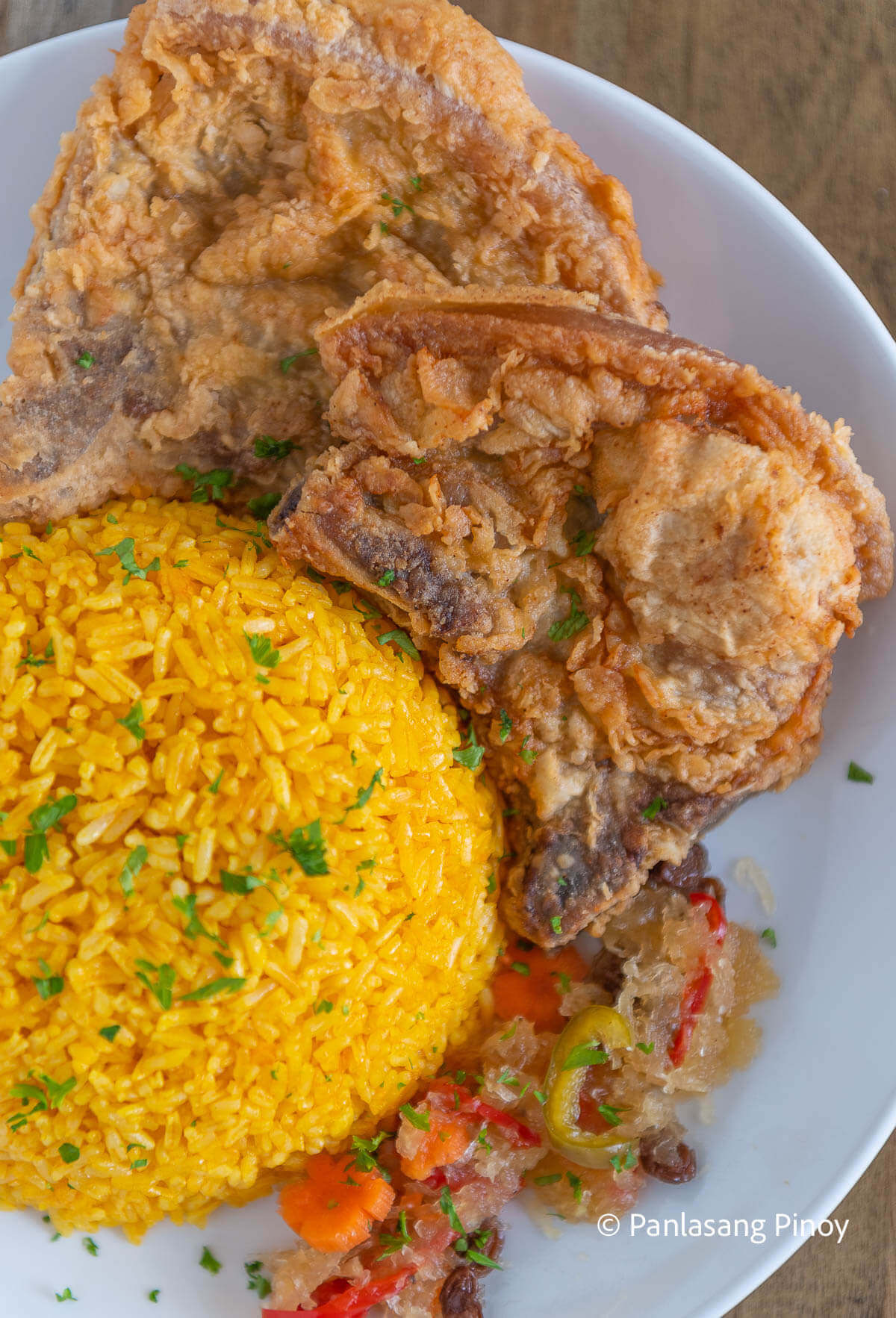 Java Rice with Pork Chop Panlasang Pinoy