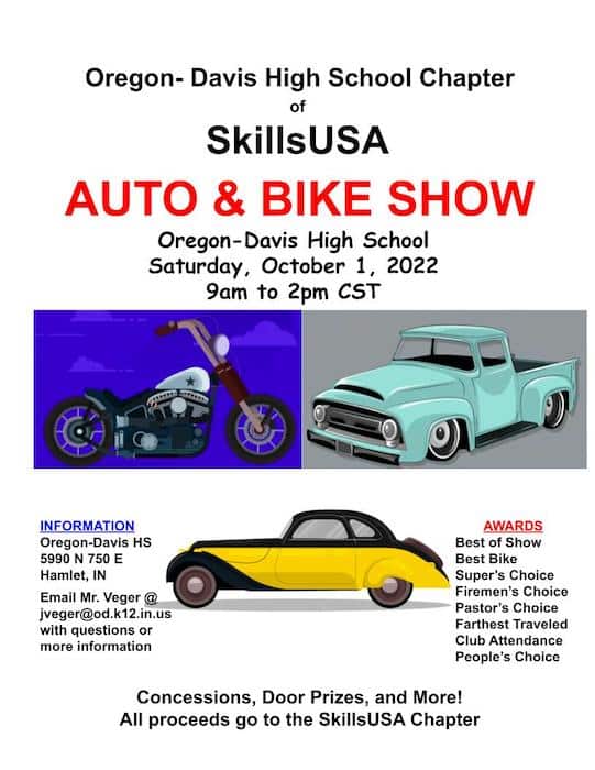 OregonDavis Chapter of SkillsUSA 2022 Fall Auto & Bike Show PanoramaNOW Entertainment News