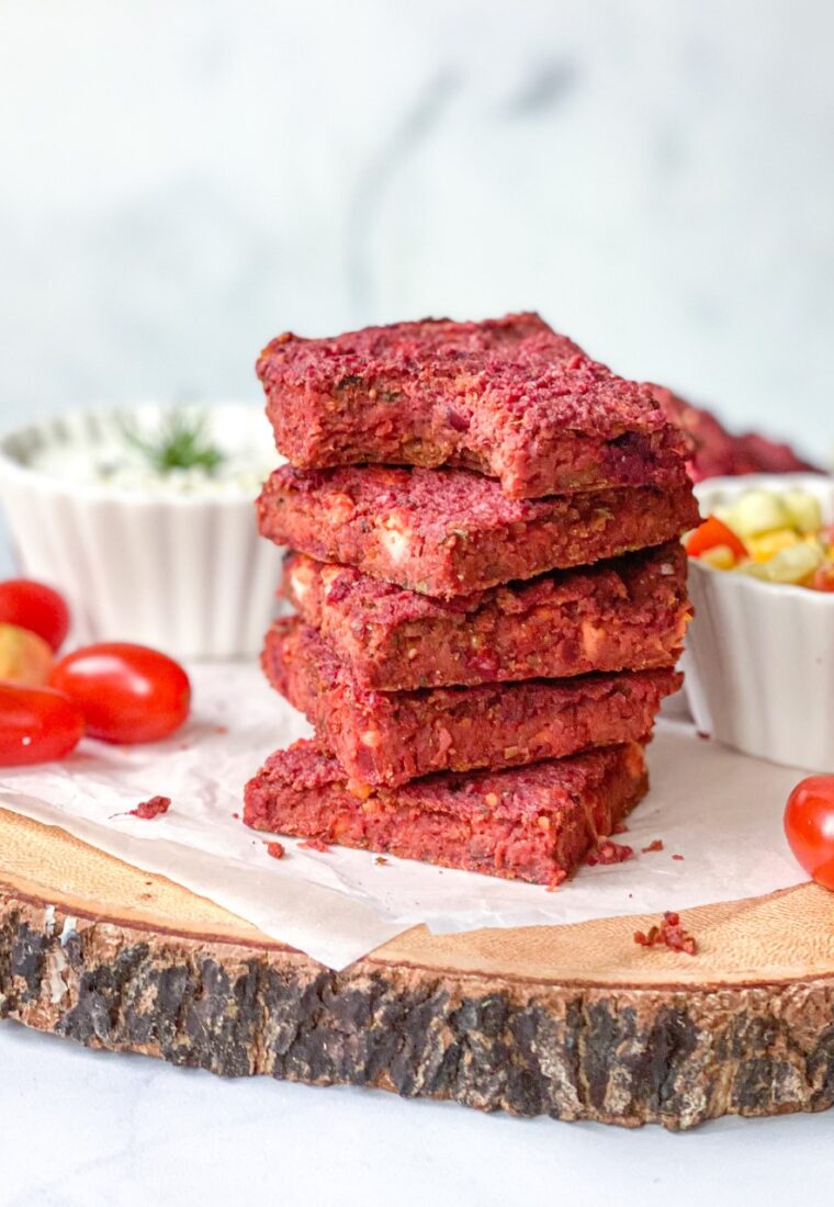 The most delicious beetroot savory breakfast bars Panos Eats