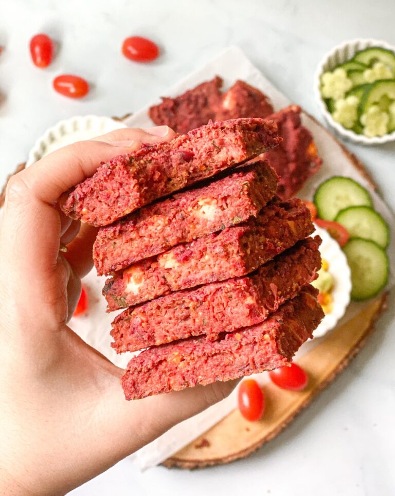 The most delicious beetroot savory breakfast bars Panos Eats