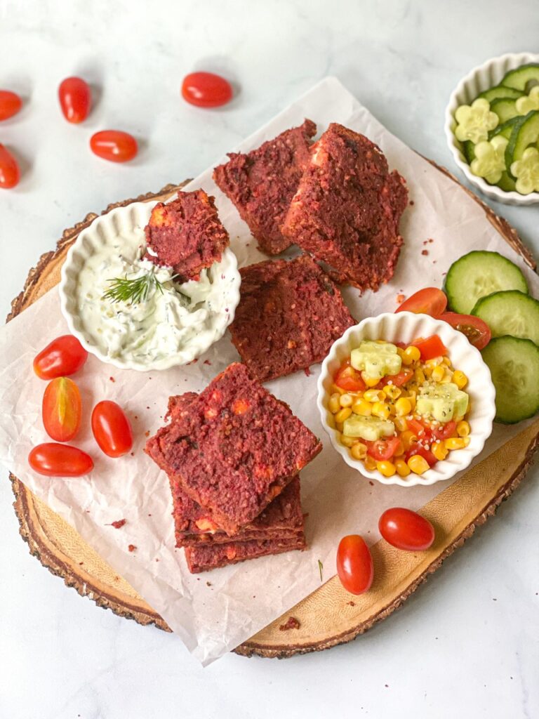 The most delicious beetroot savory breakfast bars Panos Eats