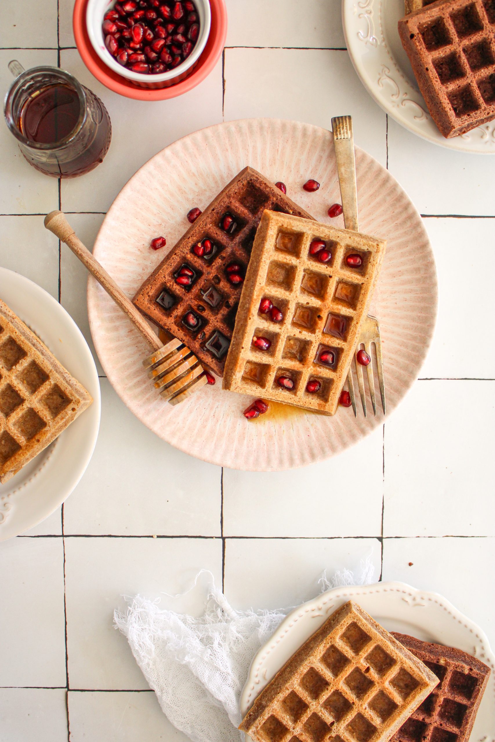 Easy chocolate and banana waffles in the oven Panos Eats