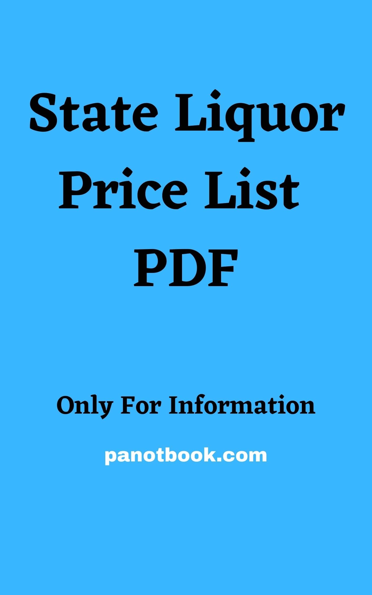 [PDF] Andhra Pradesh Liquor Price List 2024 PDF Panot Book