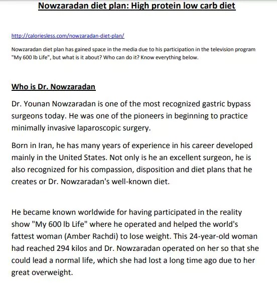 [PDF] Dr Nowzaradan Diet Plan PDF Panot Book