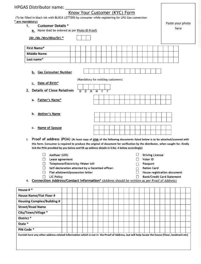 [PDF] HP Gas KYC Form PDFHP Gas KYC Form PDFHP Gas KYC Form PDF Panot