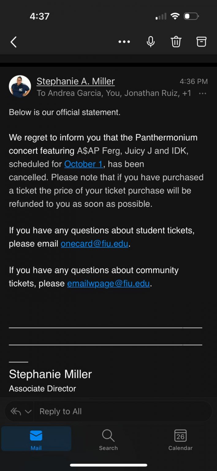 spring break 2023 fiu Breaking News Panthermonium canceled due to ‘unforeseen circumstances