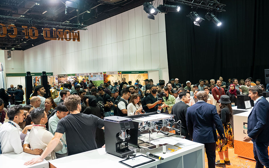 Honouring the winners of the "Barista Championship", "Best New Product