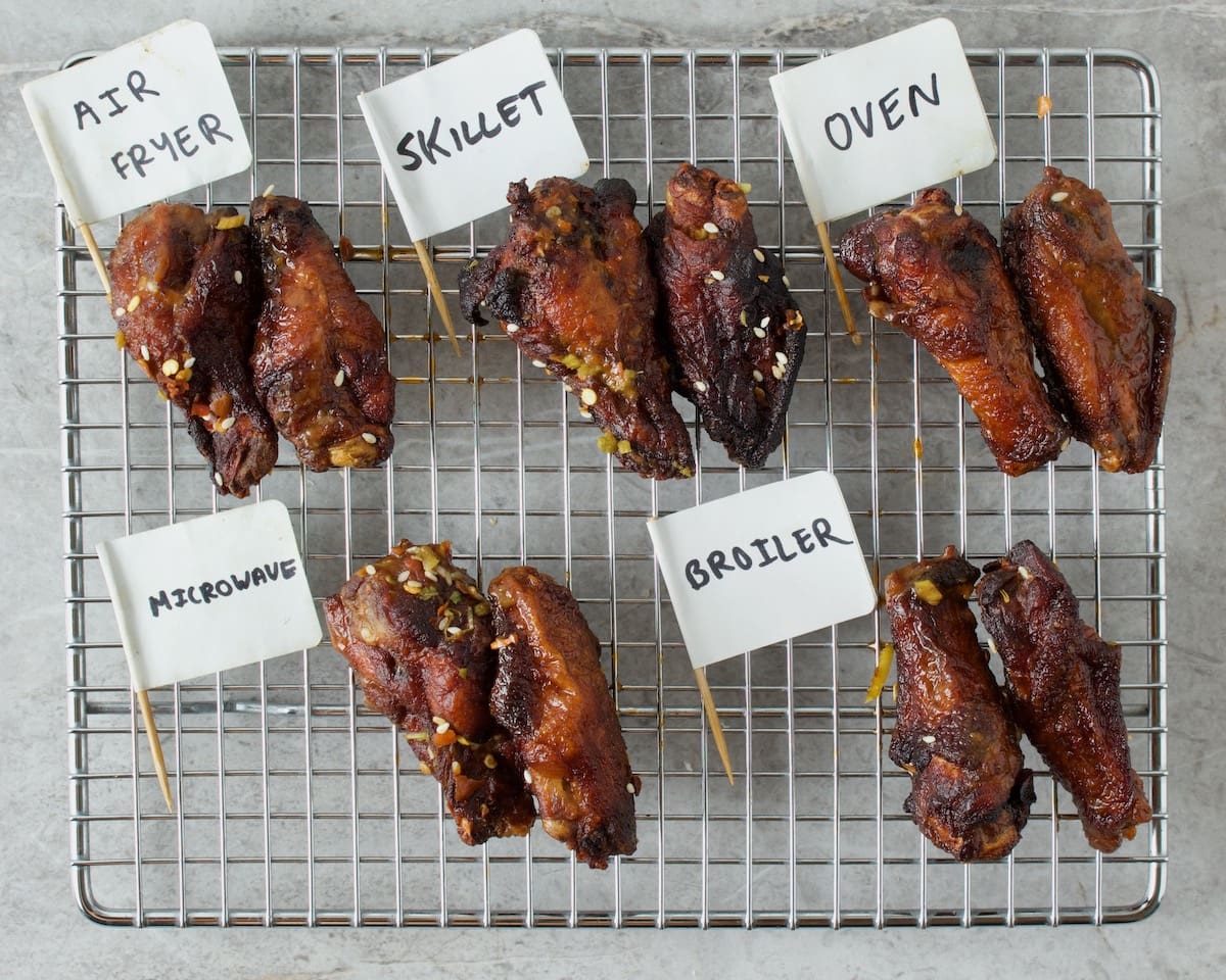 Exactly How To Reheat Chicken Wings I Test 5 Methods [Pics] Pantry
