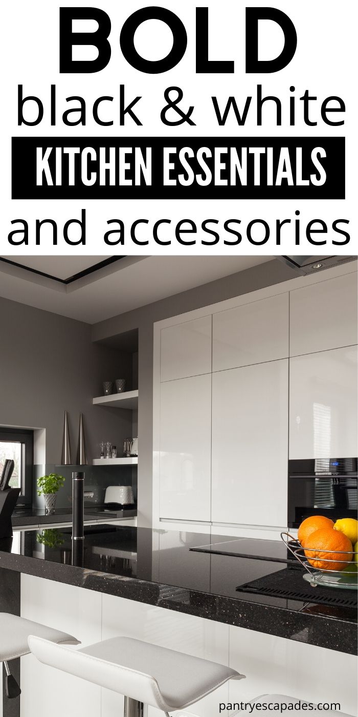Black And White Kitchen Accessories Ideas White Kitchen Ideas That