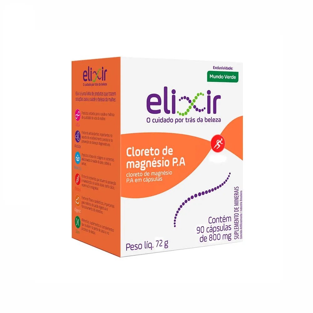 Cloreto de Magnésio PA Elixir 90 Cápsulas PanVel Farmácias