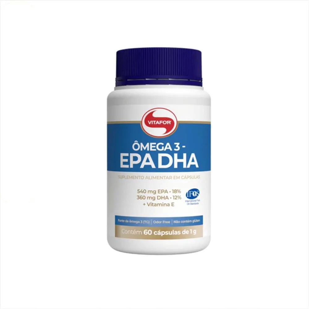 Ômega 3 EPA DHA Vitafor 1000mg com 60 cápsulas PanVel Farmácias