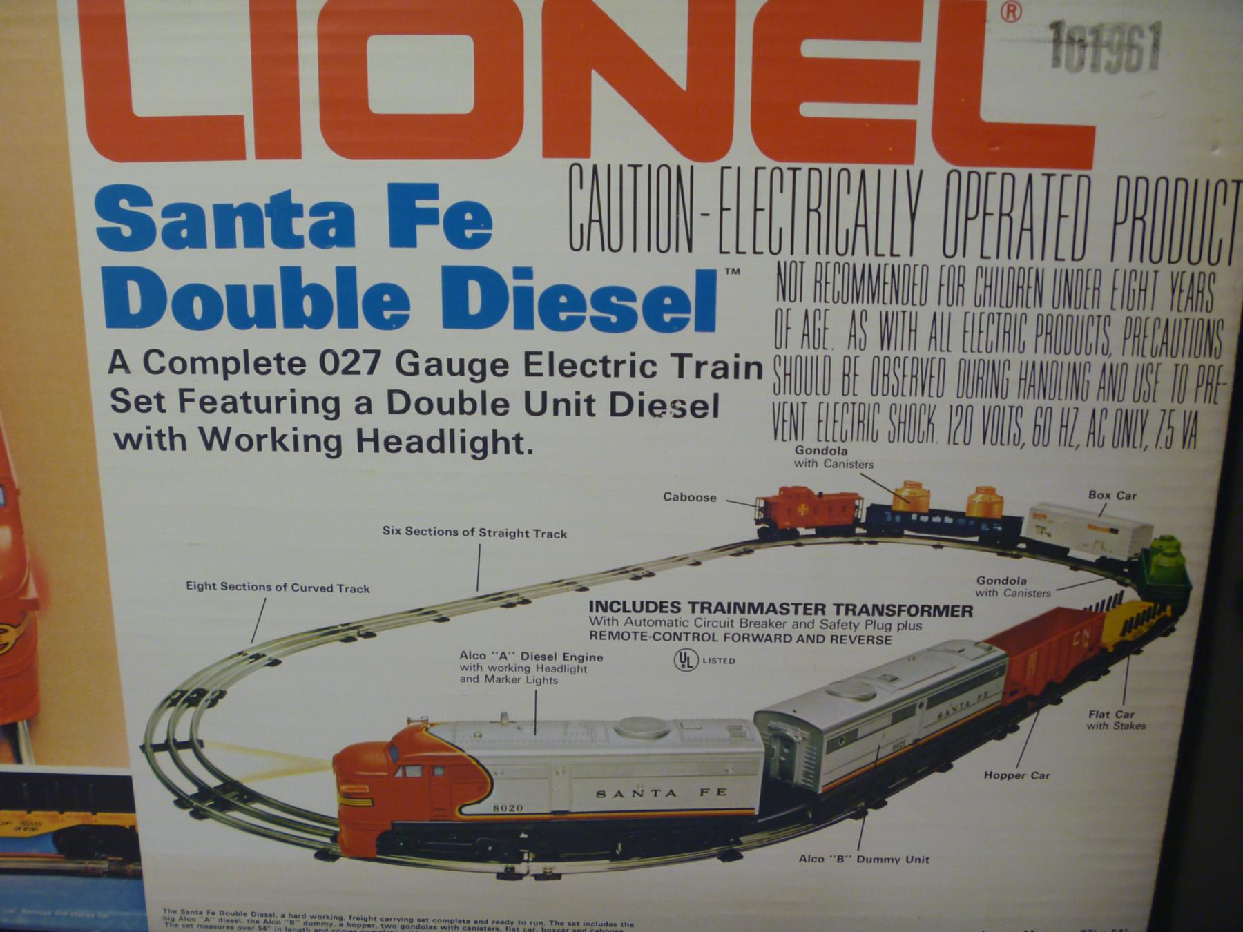 Train Sets Santa Fe Double Diesel Papa Ben's Train Place