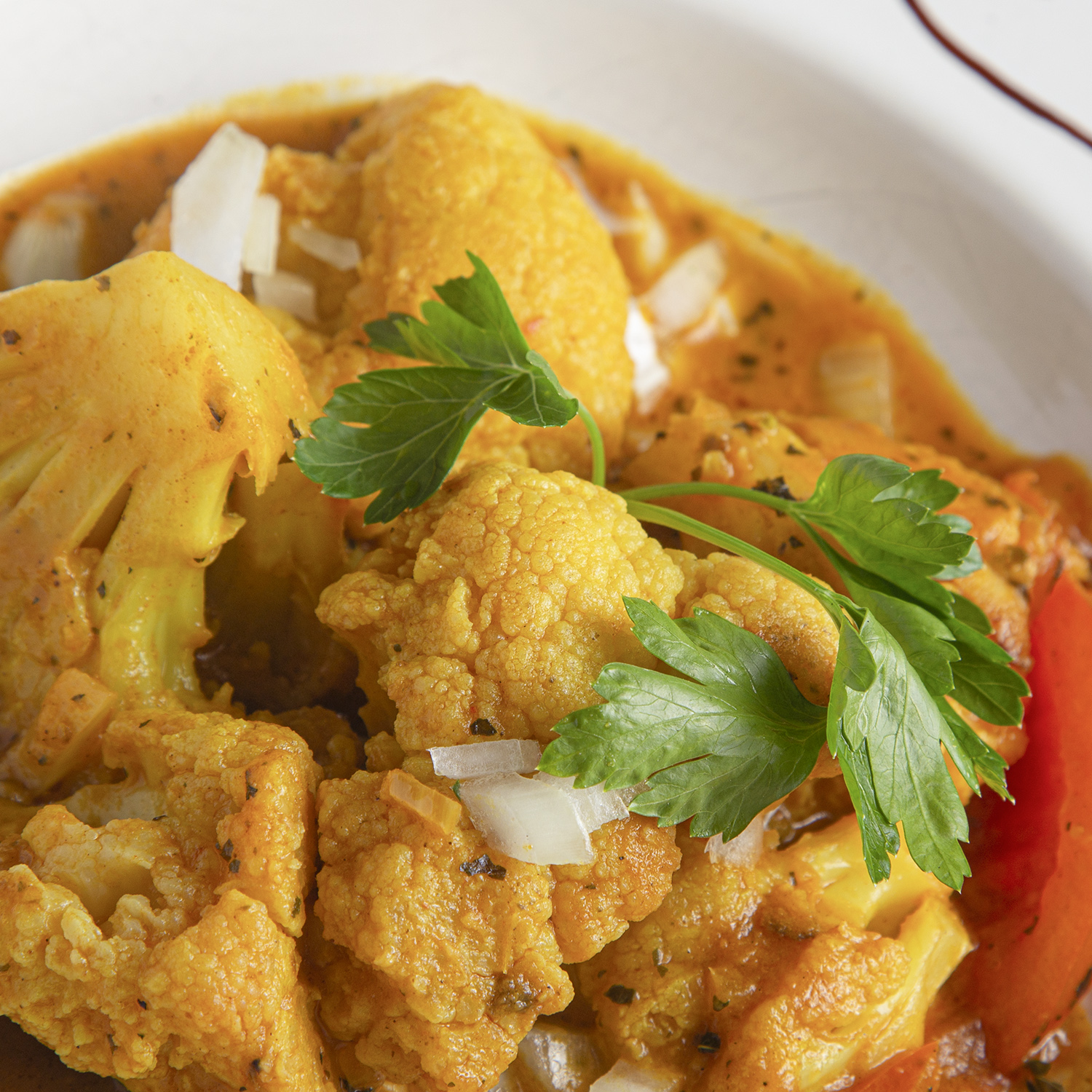 Cauliflower Bhaji / Coliflor Papadam