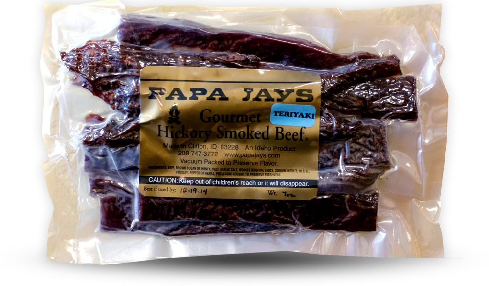 Gourmet Beef Jerky 7oz Papa Jay's Jerky