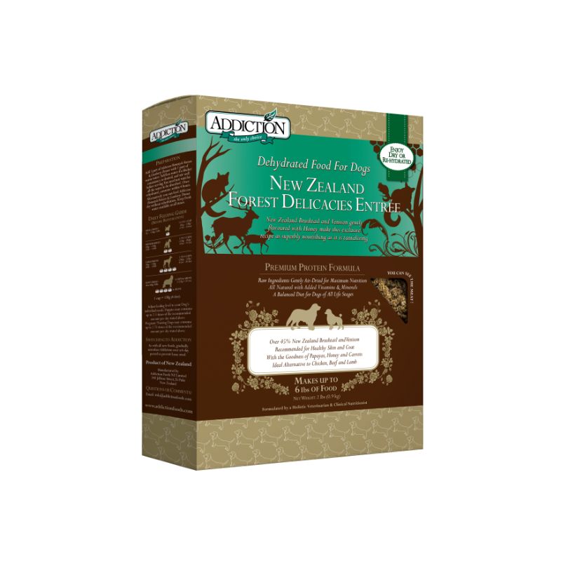 Addiction New Zealand Forest Delicacies Dehydrated Dog Food